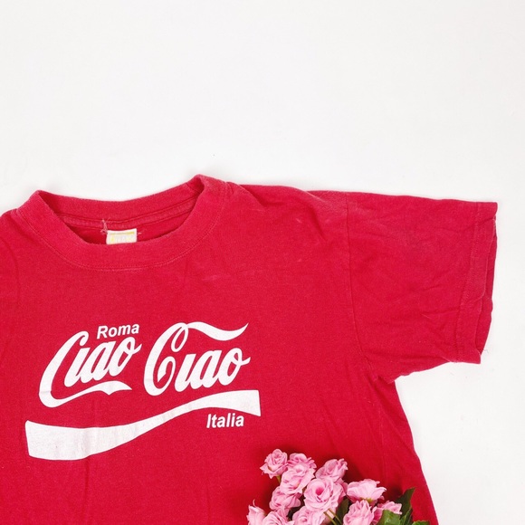 💖 SOLD 💖 Vintage Ciao Ciao / Coca Cola Shirt Top - Picture 3 of 4
